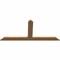 Ekena Millwork Portland Timber Gable Bracket, Western Red Cedar, 72"W x 33"H x 1 1/2"D x 5 1/2"F, 11/12 Pitch GBW072X33X0206POR00SWR - alternate 4